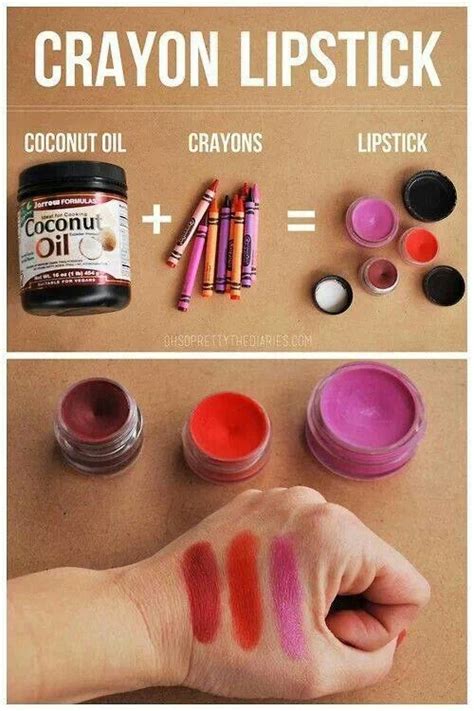 make your own lipstick using crayons
