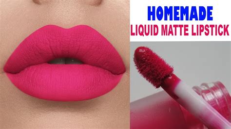 make your own matte liquid lipstick at home
