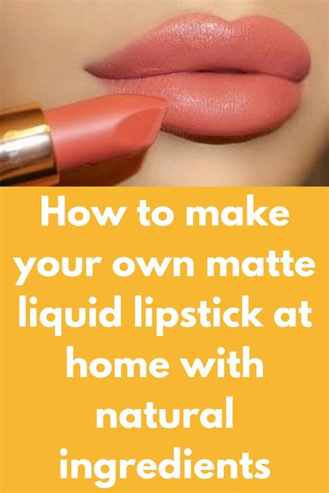 make your own matte liquid lipstick powder recipes