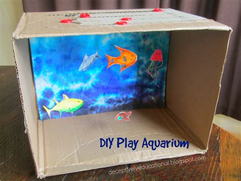 Make Your Own Toy Aquarium For Kids Shishuworld Aquarium Drawing For Preschool - Aquarium Drawing For Preschool