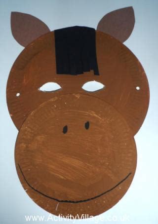 Read Make A Paper Plate Horse Mask 