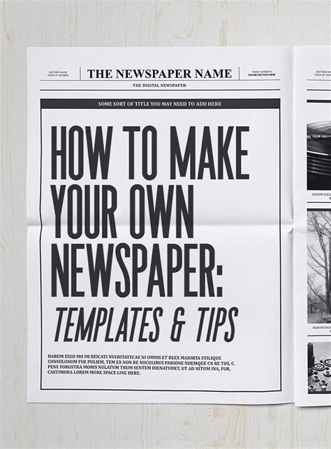 Full Download Make Your Own Newspaper Front Page 