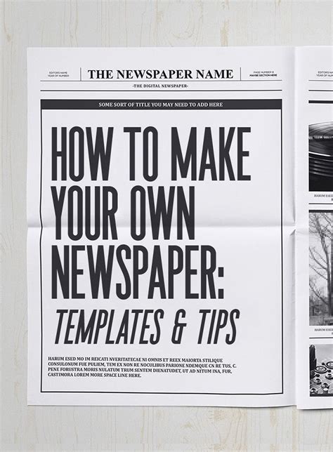 Read Make Your Own Newspaper Front Page 