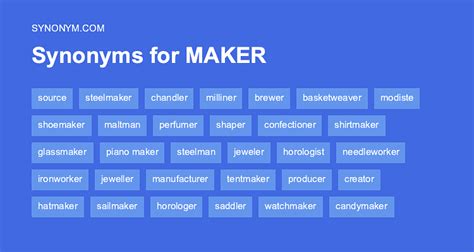 maker synonym