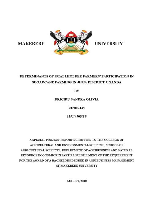 makerere university sample of research proposal