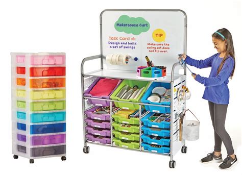 Makerspace And Stem Lab Carts For The Classroom Science Carts - Science Carts