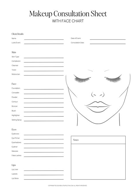 Makeup Consultation Form