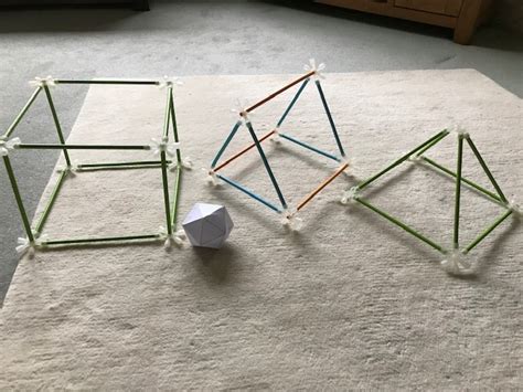 making 3d shapes from straws