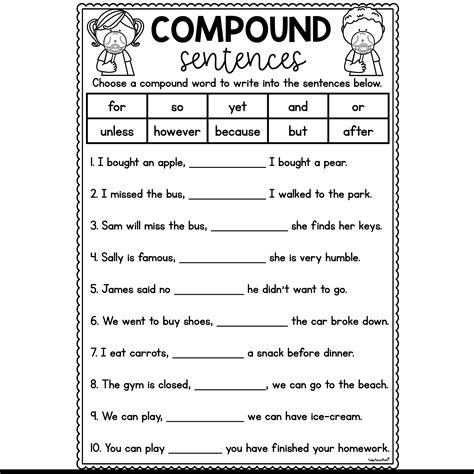 Making Compound Sentences Worksheet   Combine Simple Sentences To Make Compound Sentences Worksheet - Making Compound Sentences Worksheet