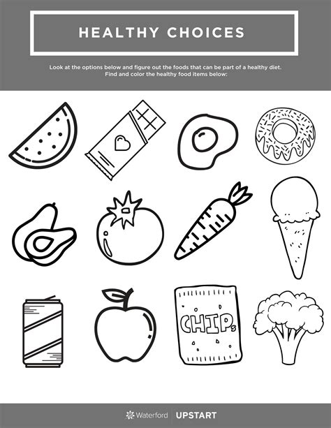 Making Healthy Food Choices Worksheet   Making Healthy Food Choices Edhelper - Making Healthy Food Choices Worksheet