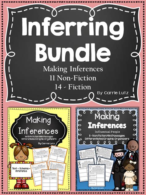 Making Inferences Bundle Fiction And Nonfiction 4th And Inference Task Cards 5th Grade - Inference Task Cards 5th Grade