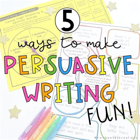 Making Persuasive Writing Fun To Teach And Learn Persuasive Writing Activity - Persuasive Writing Activity