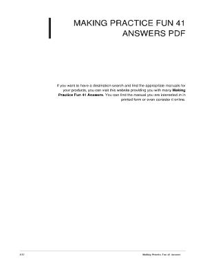 Making Practice Fun 31 Answer Key