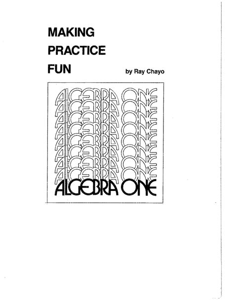 Making Practice Fun 32 Answers