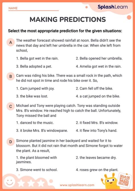 Making Predictions Ela Worksheets Splashlearn Making Predictions Worksheets 2nd Grade - Making Predictions Worksheets 2nd Grade