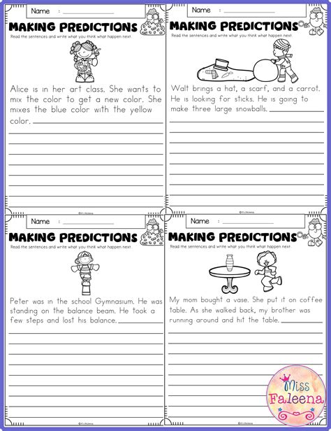 Making Predictions Worksheets Ereading Worksheets Making Predictions Worksheet 1 - Making Predictions Worksheet 1