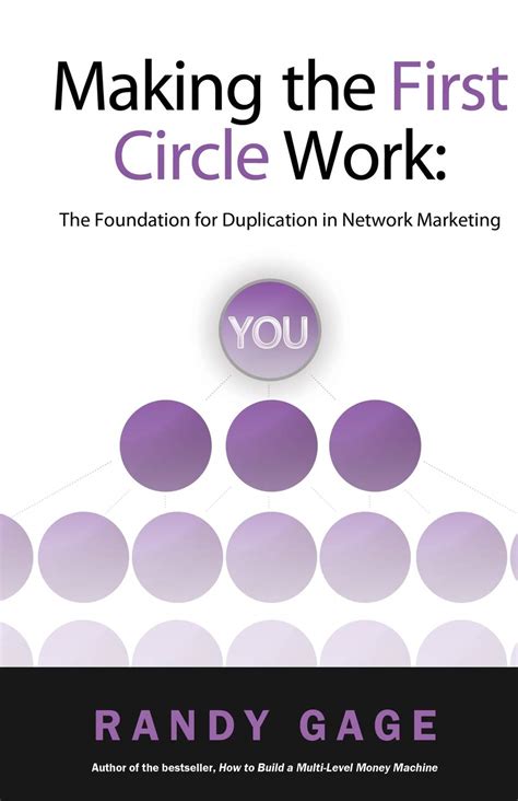 Making The First Circle Work Foundation For Duplication In Network Marketing Audio Cassette Randy Gage