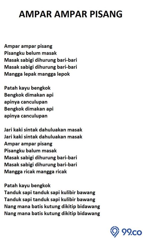 MAKNA LAGU AMPAR AMPAR PISANG - arti syair lagu ampar ampar pisang​