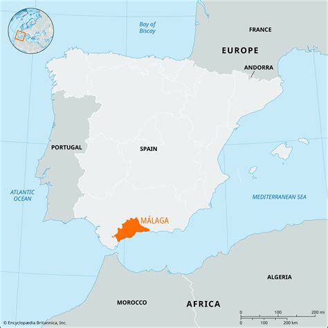 Malaga Spain Map