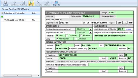 malattia professionale inps