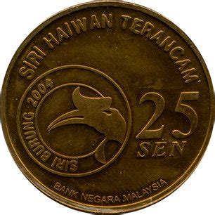 Malaysia 25 Sen Coin 2004 Unc  Endangered Species - Merpati Slot Login