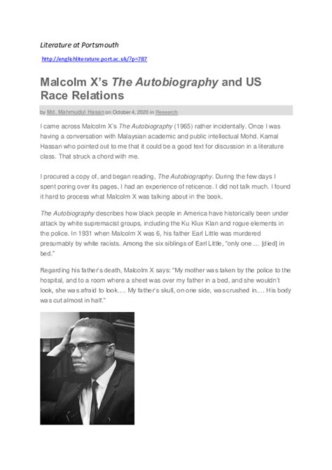 malcolm autobiography pdf