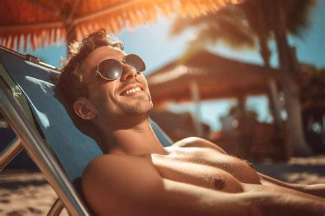 male nude sunbathing