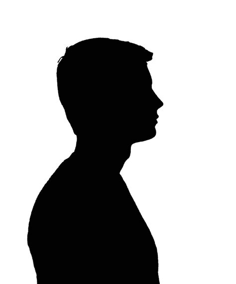 male profile silhouette images