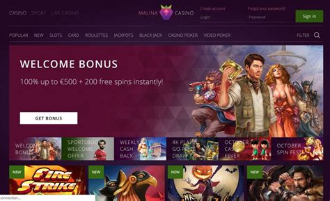 malina casino bonus code udfo canada