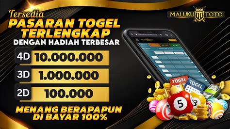 MALUKU TOTO 4D - MALUKU4D - SITUS SLOT GACOR SERVER THAILAND TERBARU