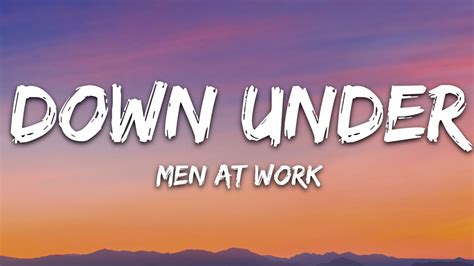 Man Down Under Lyrics