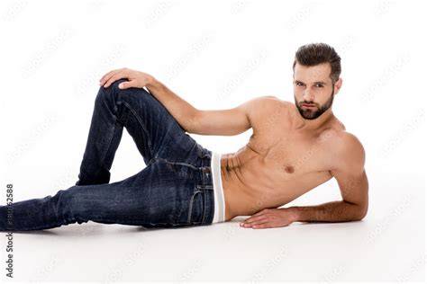 man laying pose nude