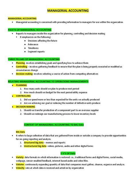Management Accounting Pdf