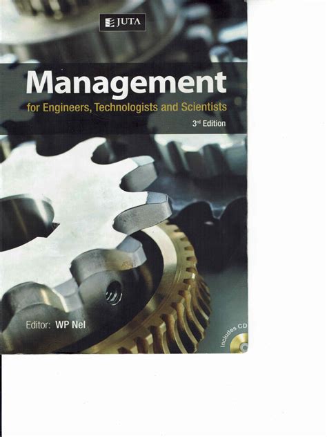 Management For Engineers Scientists And Technologists