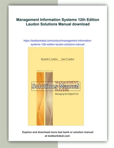 Management Information Systems 12th Edition Laudon