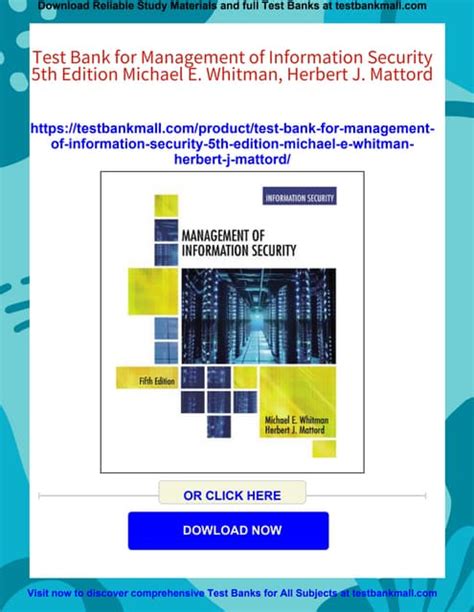 Management Of Information Security 5th Edition