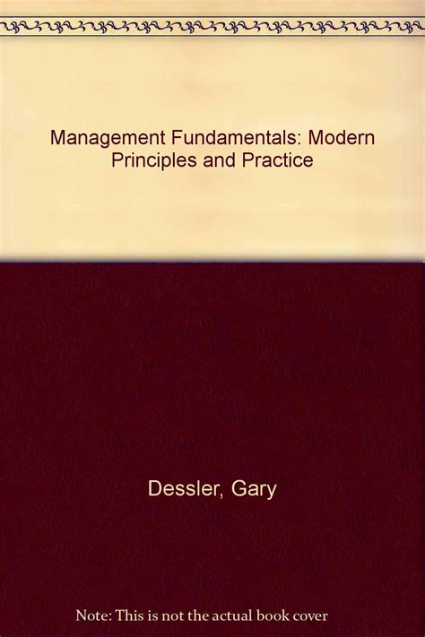 Management Principles And Practices Dessler