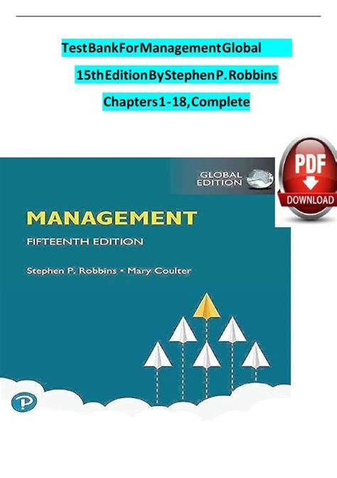 management robbins pearson test bank