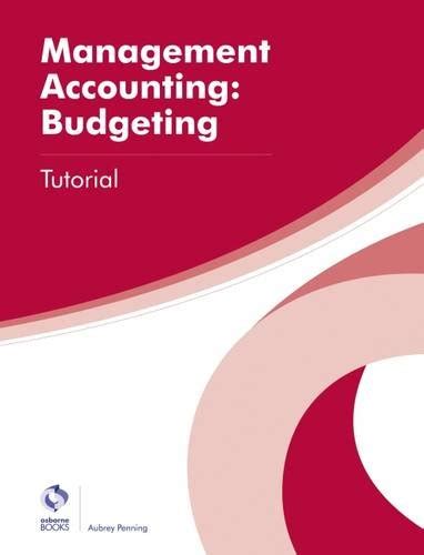 Download Management Accounting Budgeting Tutorial Aat Professional Diploma In Accounting 