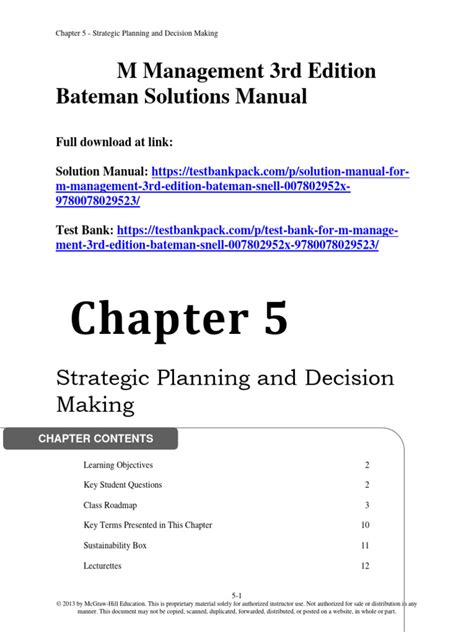 Full Download Management Bateman 3Rd Edition 
