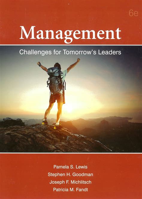 Download Management Challenges For Tomorrows Leaders By Lewis Pamela S Goodman Stephen H Fandt Patricia M M Cengage2006 Paperback 5Th Edition 