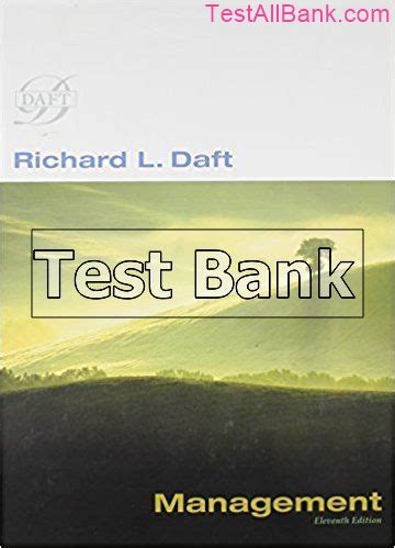 Full Download Management Daft Test Bank 11 Th Edition 