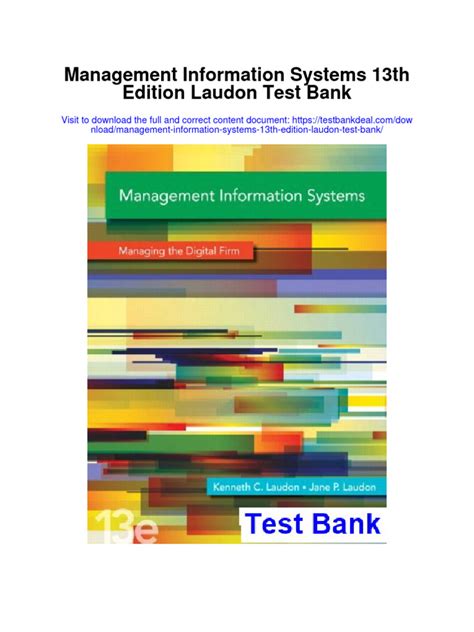 Download Management Information Systems Laudon 13Th Edition 