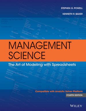 Read Online Management Science Powell And Baker Solution 