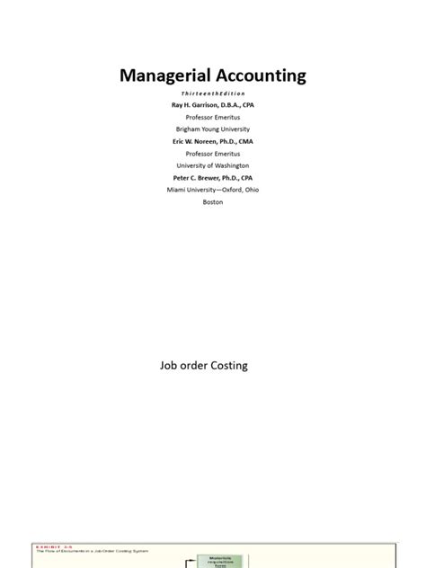 Managerial Accounting 13th Edition Appendix Solutions