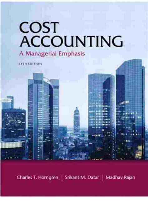 managerial accounting 14 edition final exam solutions