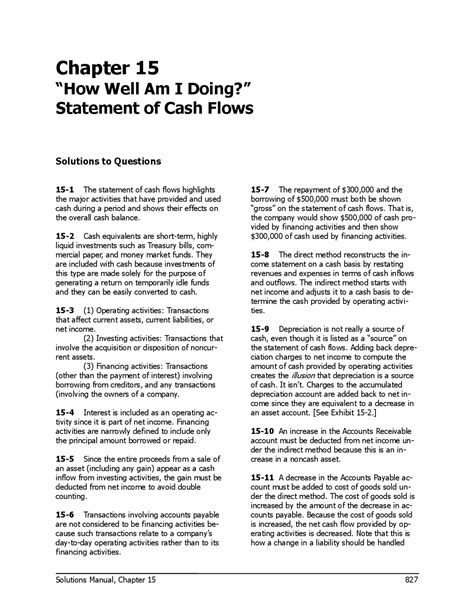 Managerial Accounting Chapter 15 Solution
