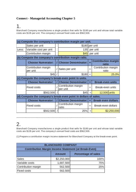 Managerial Accounting Exercises Solutions Process Costing Information