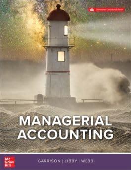 Managerial Accounting Pearson Canada
