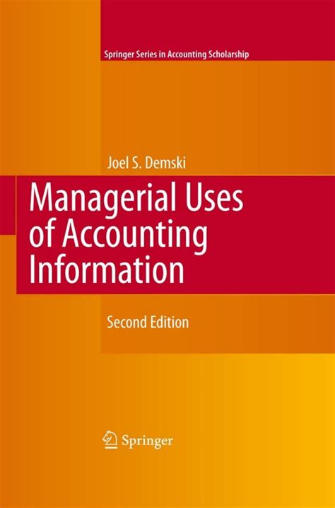 managerial uses of accounting information solution